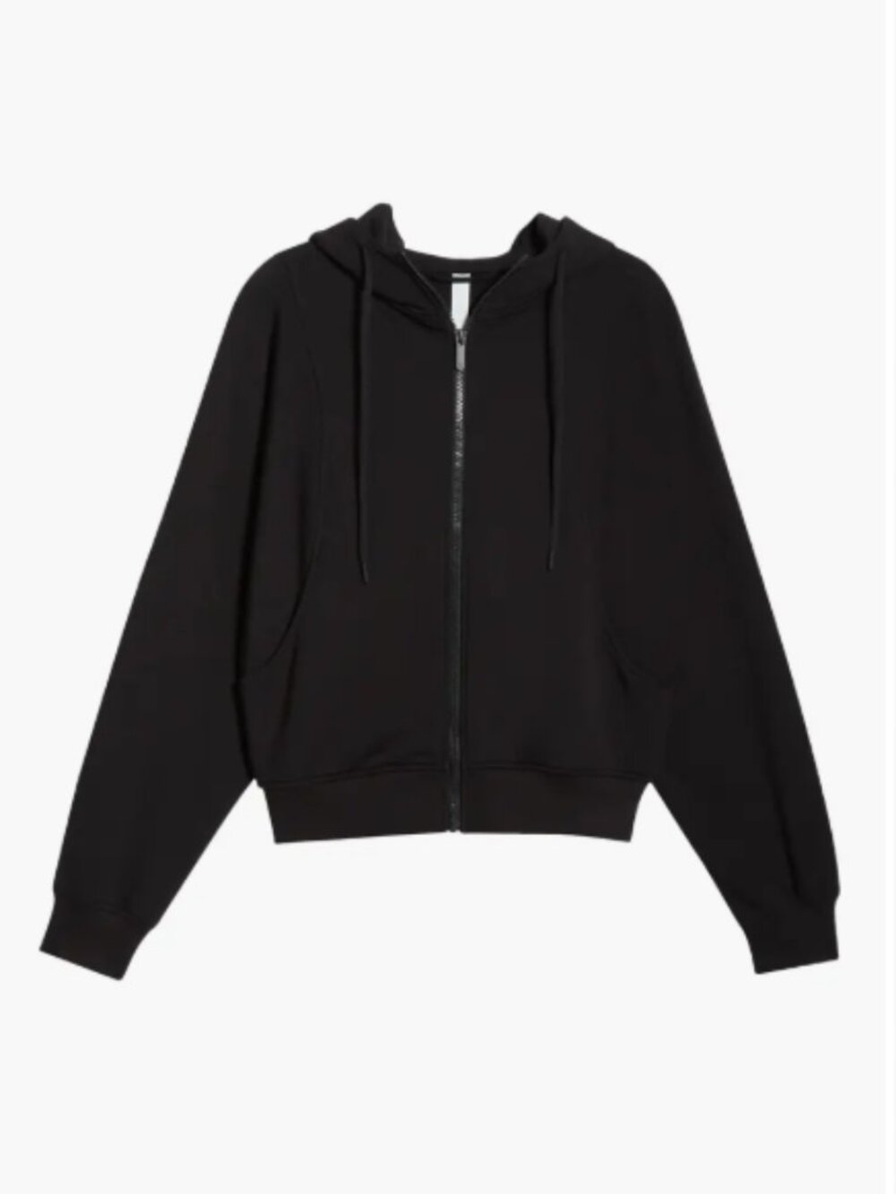 Zella French Terry Full Zip Hoodie – Black – Small – Soft Everyday Layer